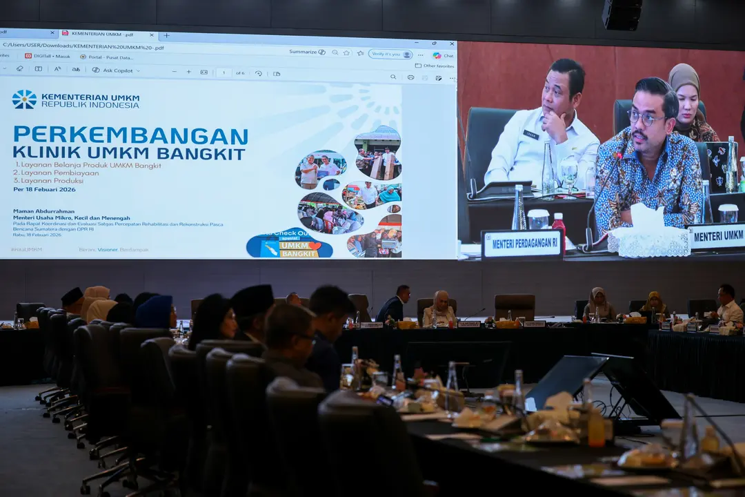 Foto: Menteri Maman: Pemulihan UMKM Pascabencana Sumatera Tunjukkan Progres Nyata