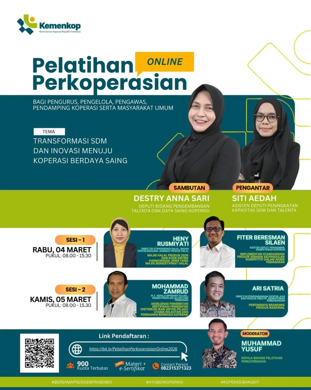 Foto: Pelatihan Online Perkoperasian