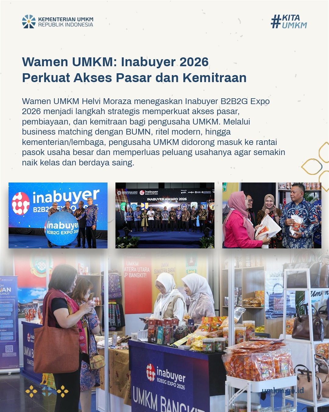 Foto: Wamen UMKM: Inabuyer 2026 Perkuat Akses Pasar dan Kemitraan