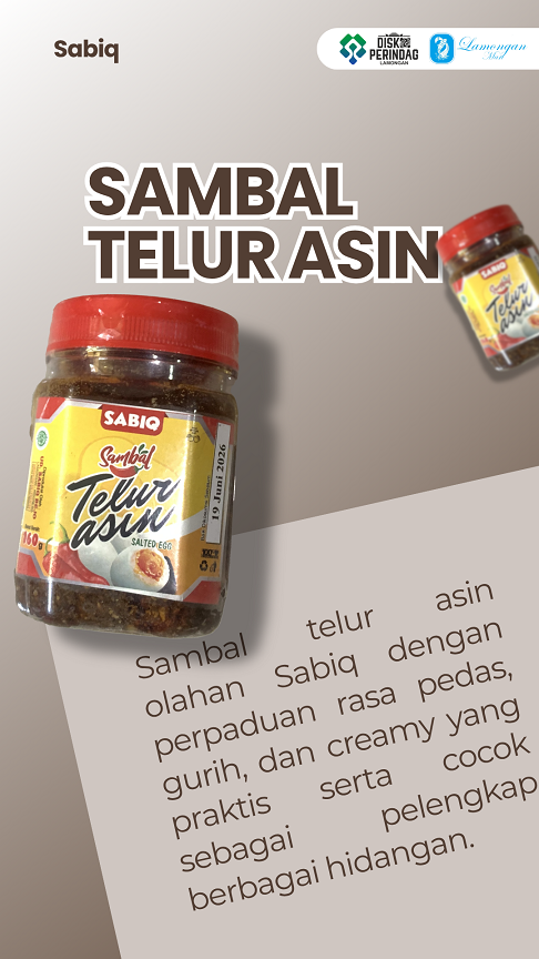 Foto: Sambal Telur asin tersedia di Lamongan Mart