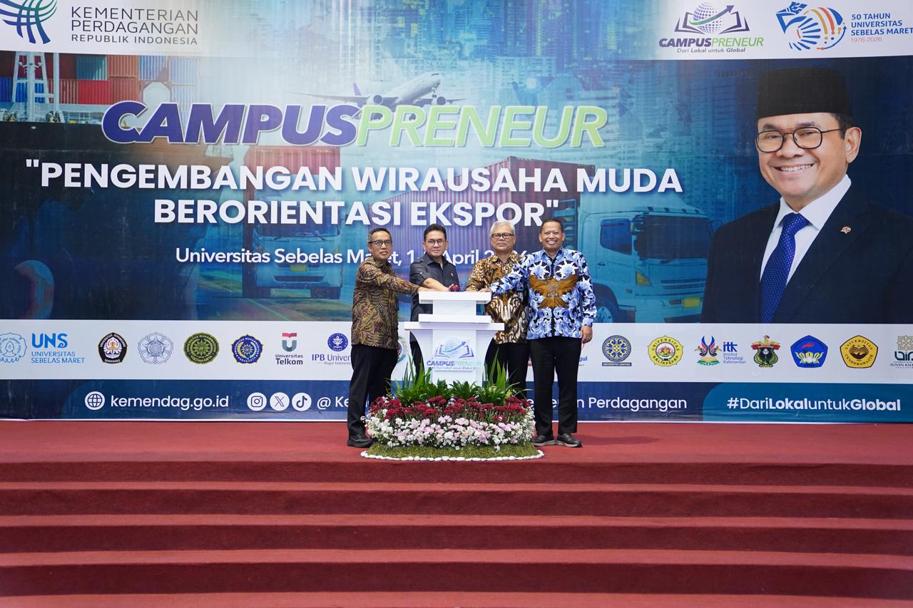 Foto: Luncurkan Campuspreneur, Mendag Busan: Jadikan Mahasiswa Wirausaha Muda Berorientasi Ekspor