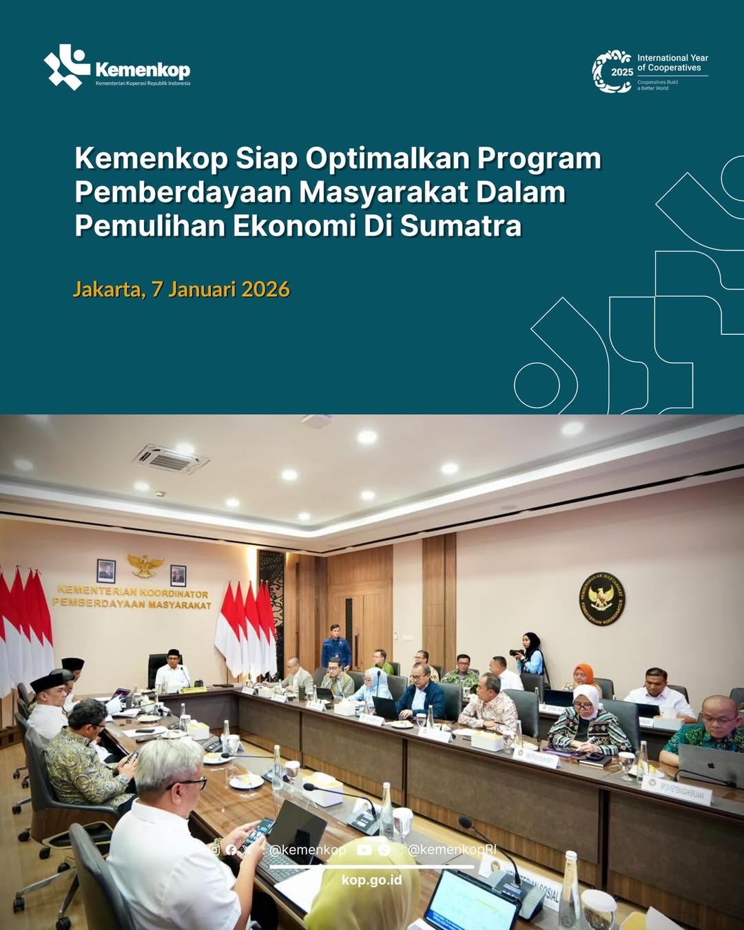 Foto: Kemenkop Siap Optimalkan Program Pemberdayaan Masyarakat dalam Pemulihan Ekosistem di Sumatra