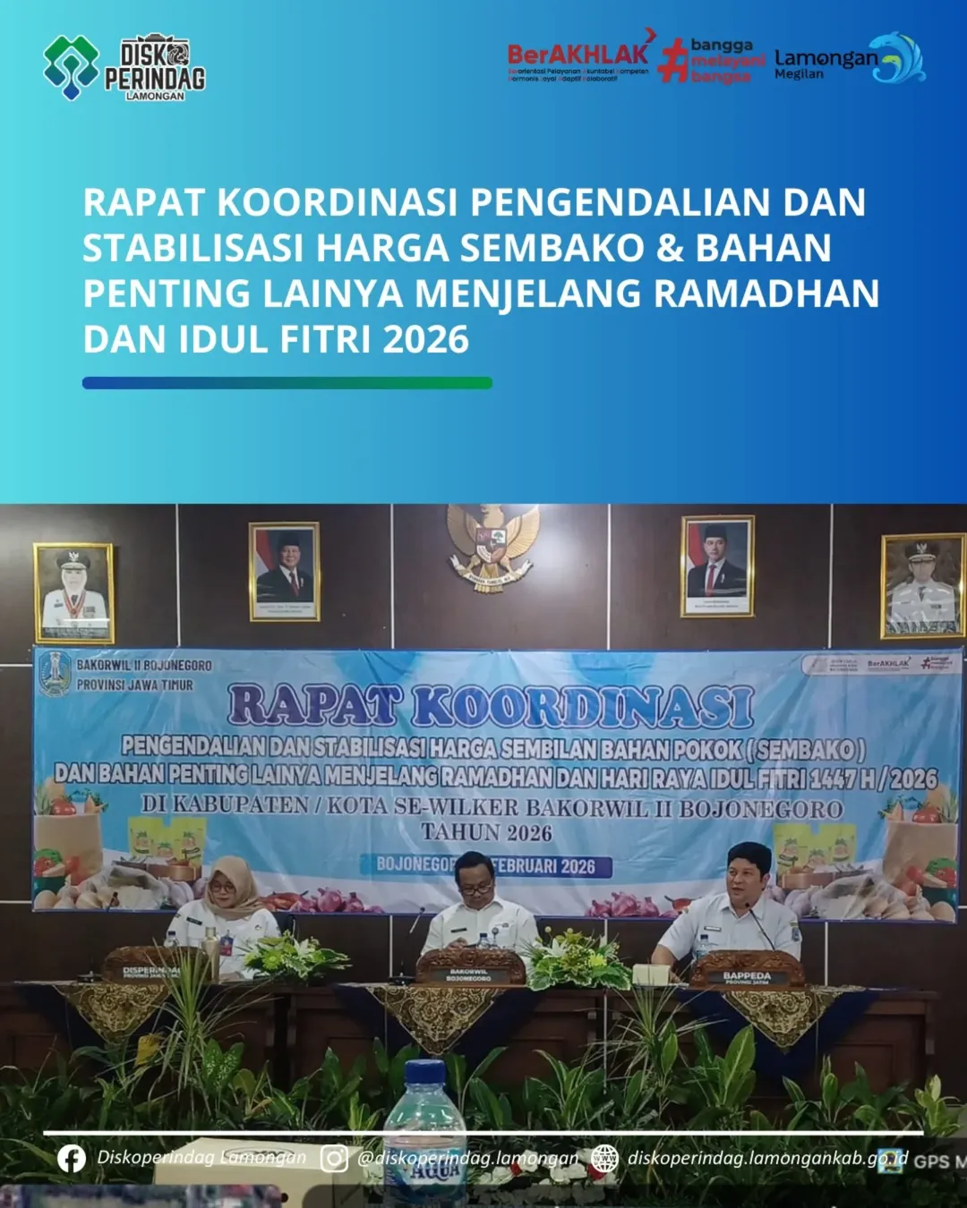 Foto: Rapat Koordinasi Pengendalian dan Stabilisasi Harga Sembako & Bahan Penting Lainnya Menjelang Ramadhan dan Idul Fitri 2026