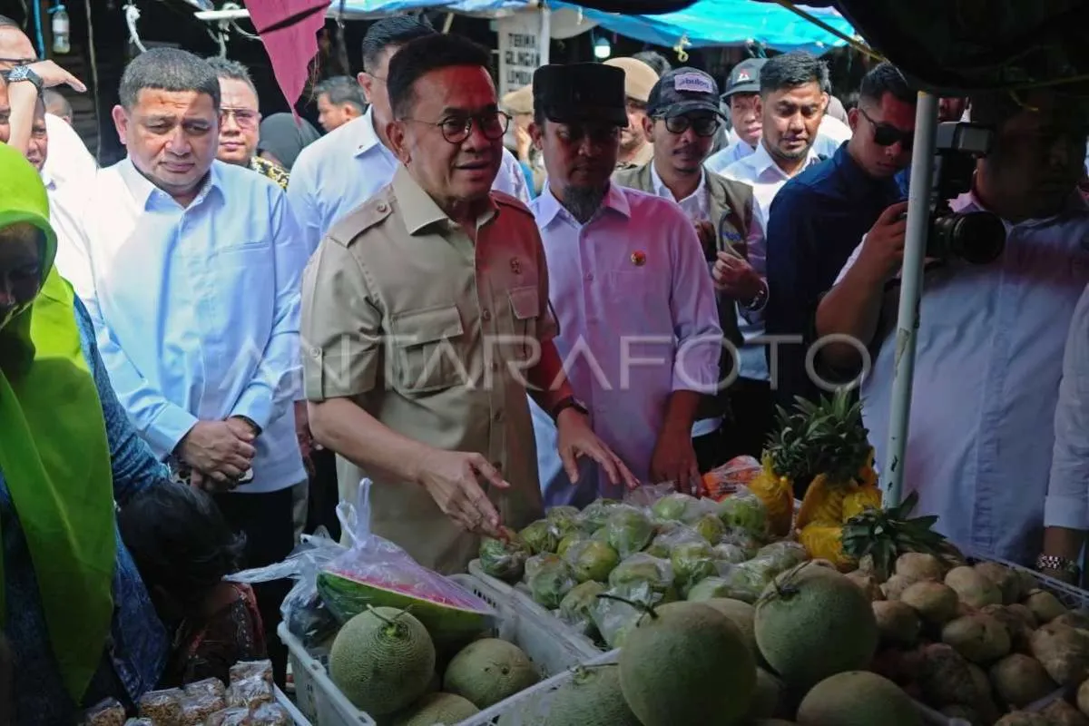 Foto: Mendag Pantau Bahan Pokok di Pasar Tradisional dan Ritel di Makassar