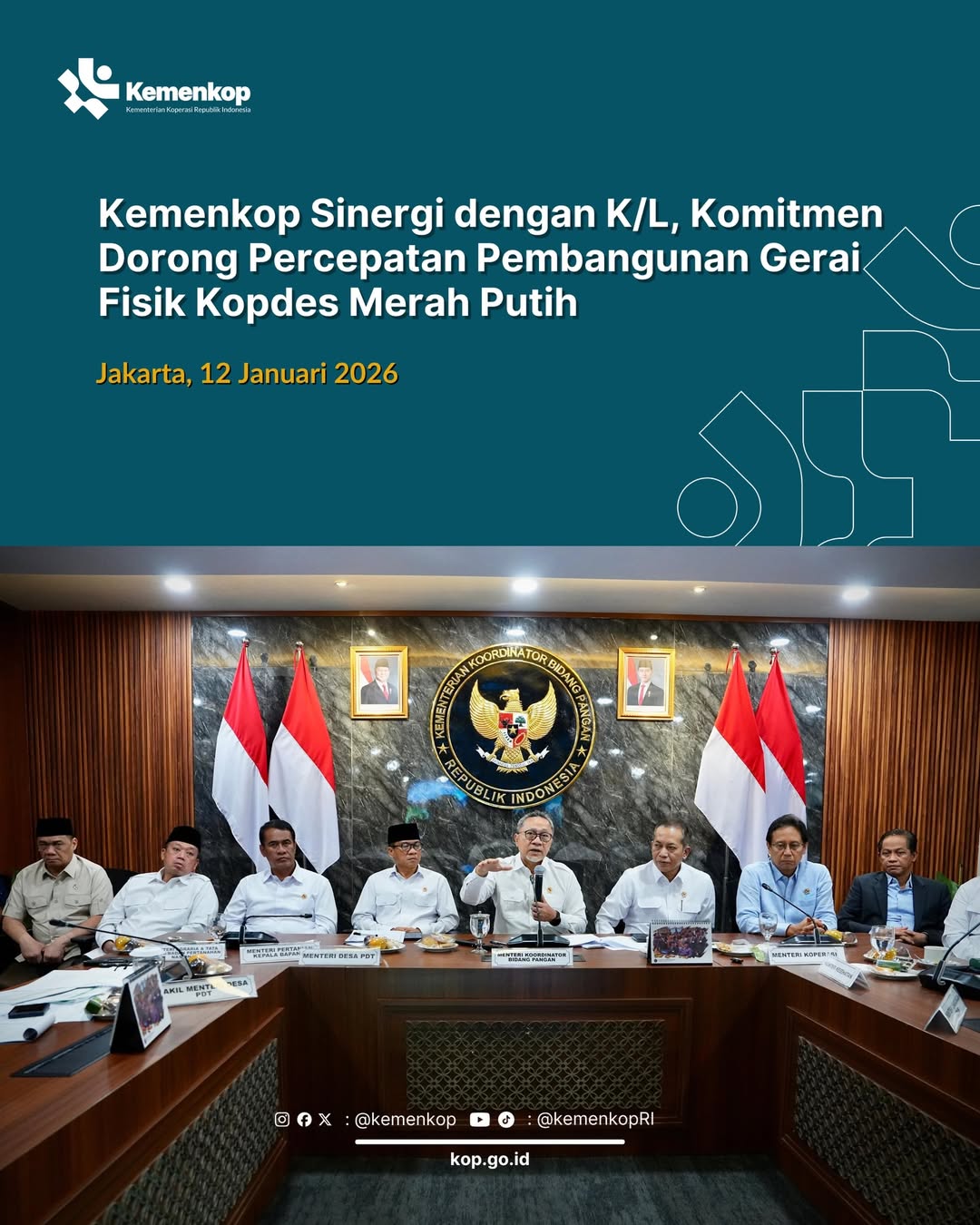 Foto: Kemenkop Sinergi dengan K/L Komitmen Dorong Percepatan Pembangunan Gerai Fisik KDKMP