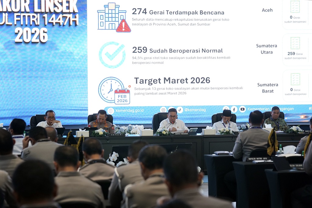 Foto: Hadiri Rakor Lintas Sektoral Kesiapan Idulfitri 2026, Mendag Busan Tegaskan Harga Bapok Stabil dan Pasokan Terjaga