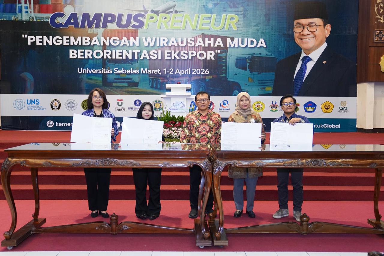 Foto: Kurasi Campuspreneur Berbuah Manis, 15 UMKM Mahasiswa Teken Letter of Intent dengan Peritel