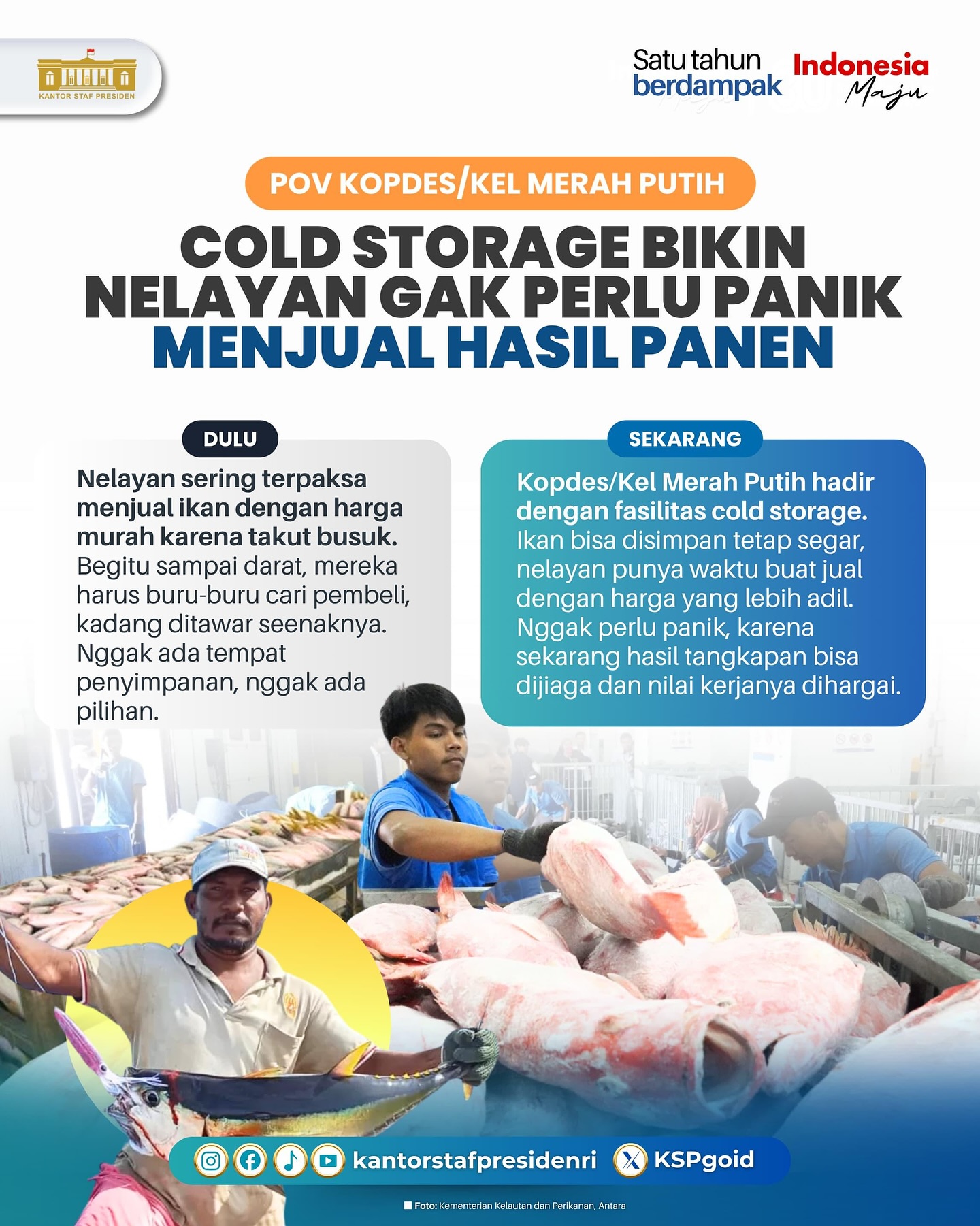 Foto: Cold Storage Bikin Nelayan Gak Perlu Panik Menjual Hasil Panen