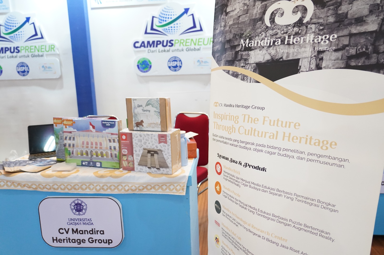 Foto: Inovasi Puzzle Interaktif Mandira Heritage Hidupkan Sejarah di Campuspreneur