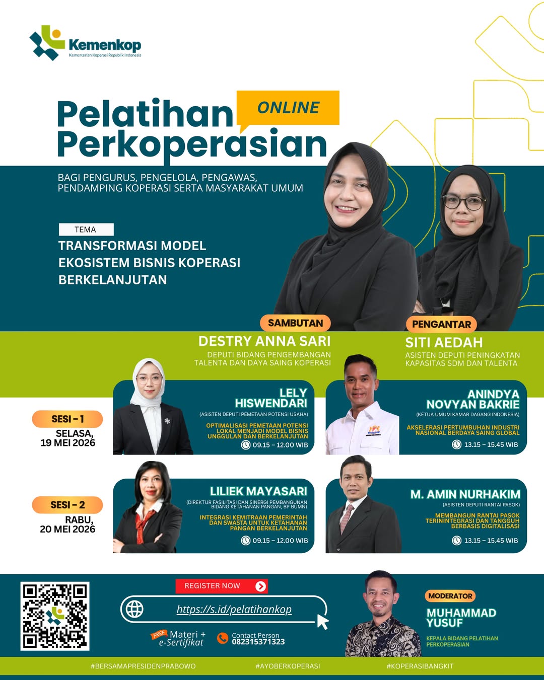 Foto: Pelatihan Perkoperasian Tema Transformasi Model Ekosistem Bisnis Koperasi Berkelanjutan