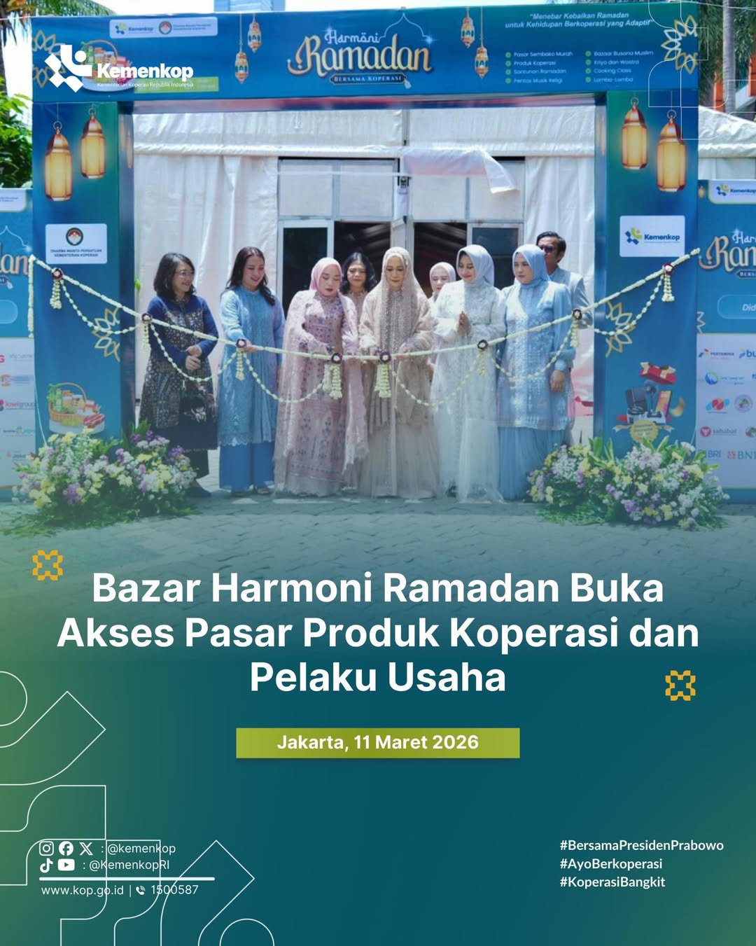 Foto: Bazar Harmoni Ramadan Buka Akses Pasar Produk Koperasi dan Pelaku Usaha
