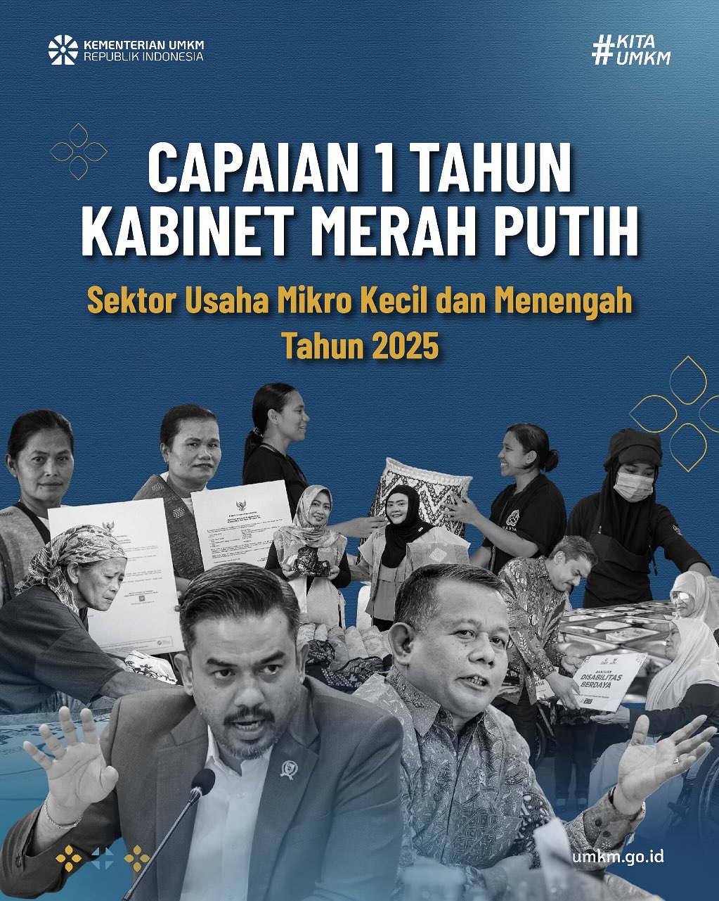 Foto: Capaian 1 Tahun Kabinet Merah Putih Sektor Usaha Mikro Kecil dan Menengah Tahun 2025