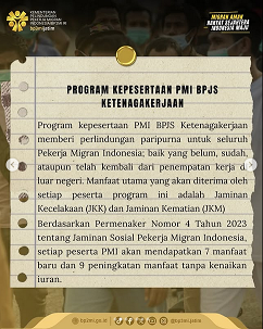 Foto: PROGRAM KEPESERTAAN PMI BPJS KETENAGAKERJAAN