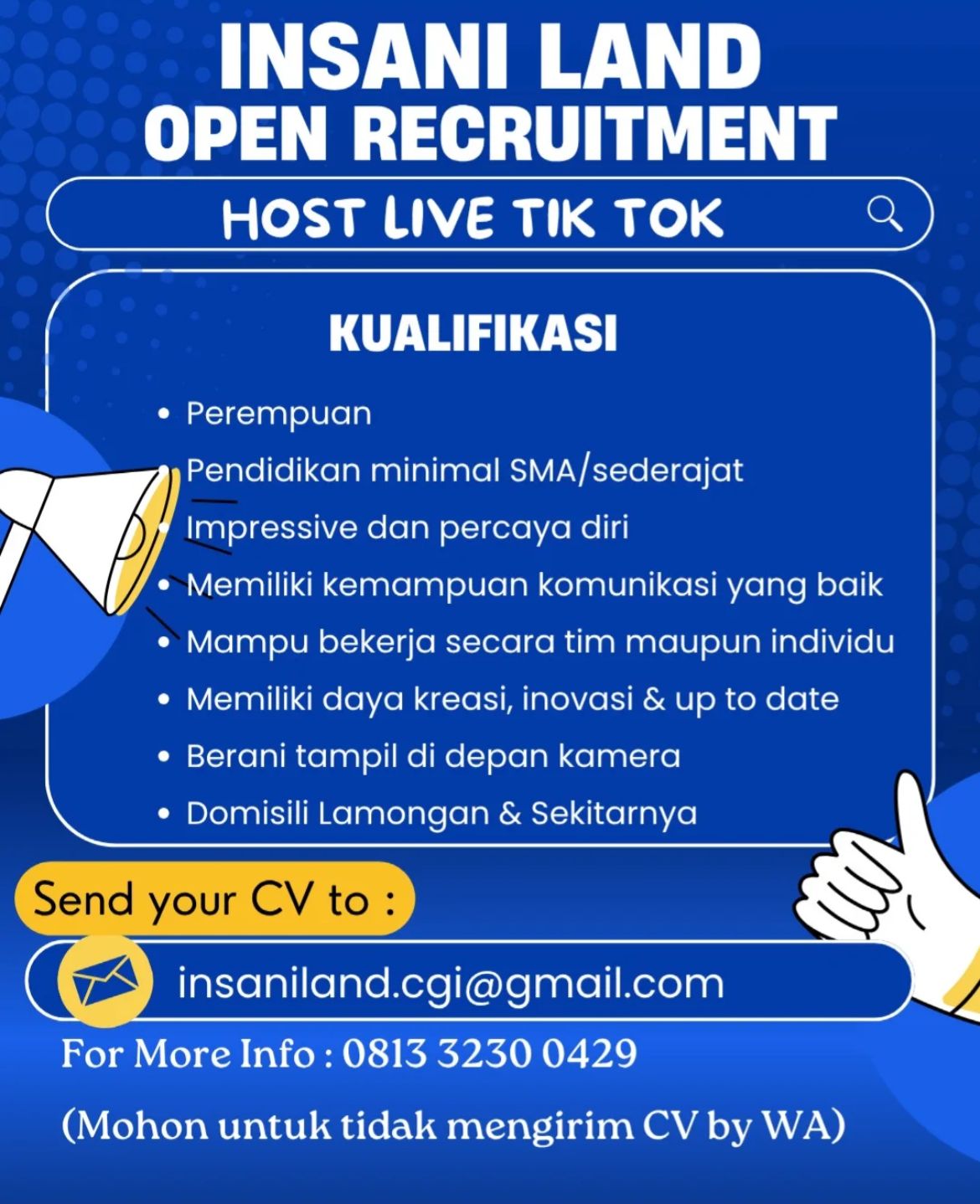 Foto: LOKER INSANI LAND