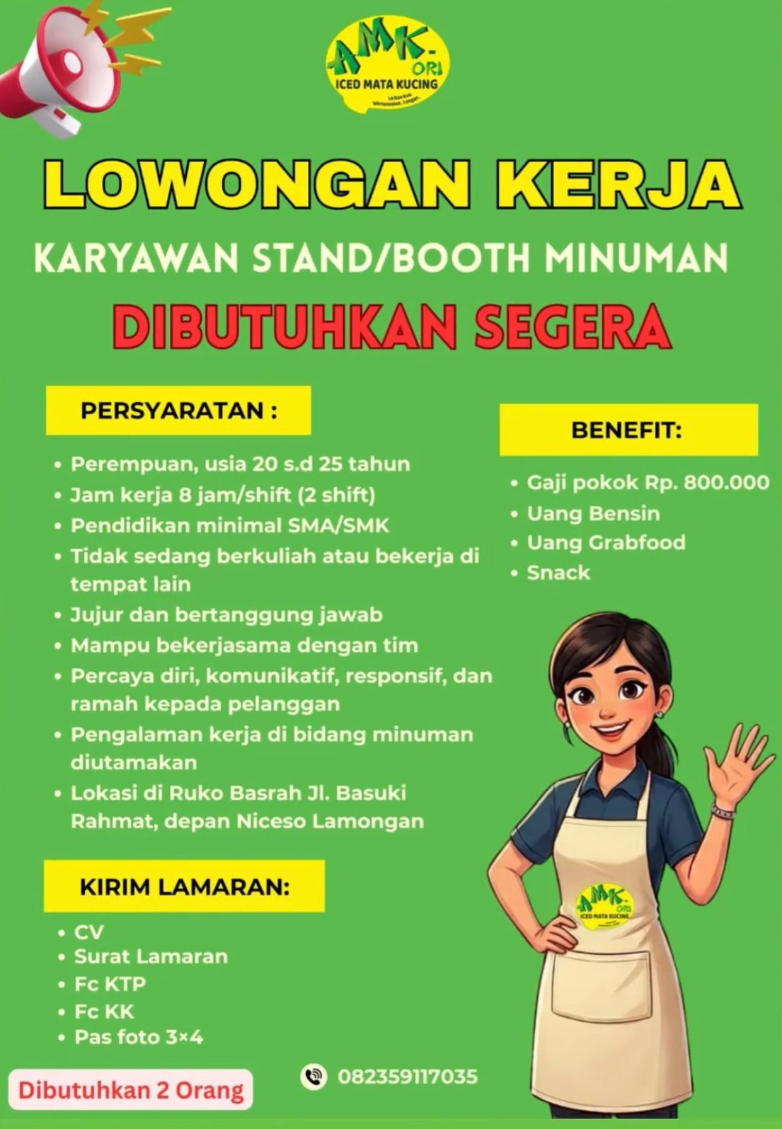 Foto: LOKER AIR MATA KUCING STAND