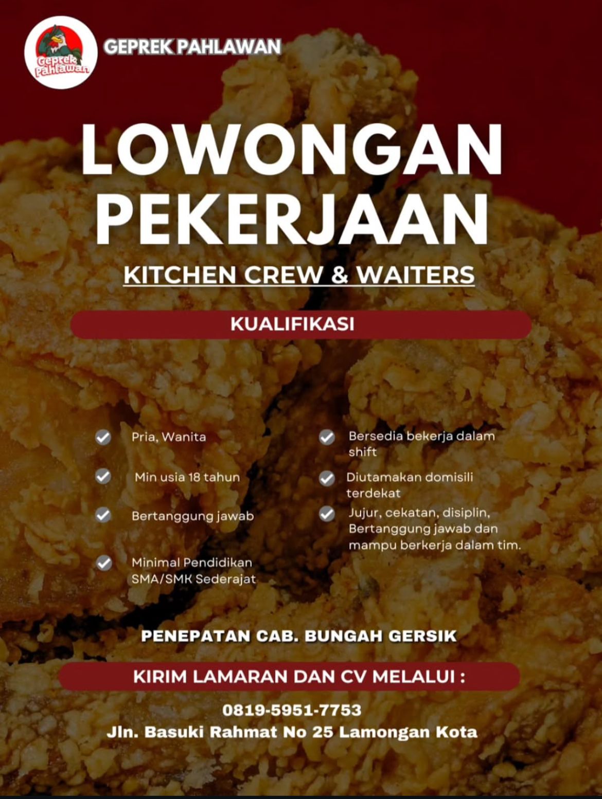 Foto: LOKER GEPREK PAHLAWAN