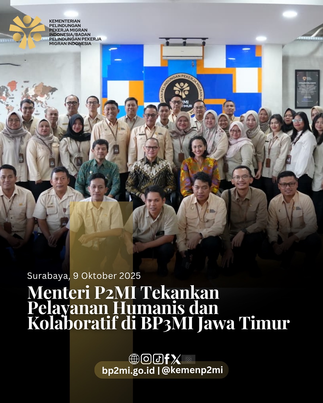 Foto: MENTERI P2MI TEKANKAN PELAYANAN HUMANIS DAN KOLABORATIF DI BP3MI JAWA TIMUR