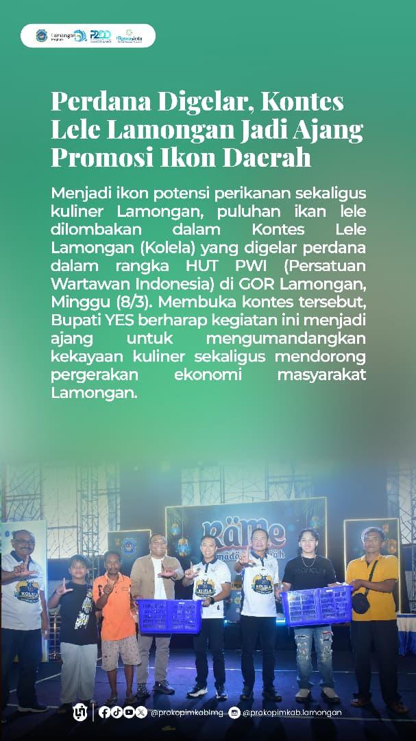 Foto: PERDANA DIGELAR, KONTES LELE LAMONGAN JADI AJANG PROMOSI IKON DAERAH