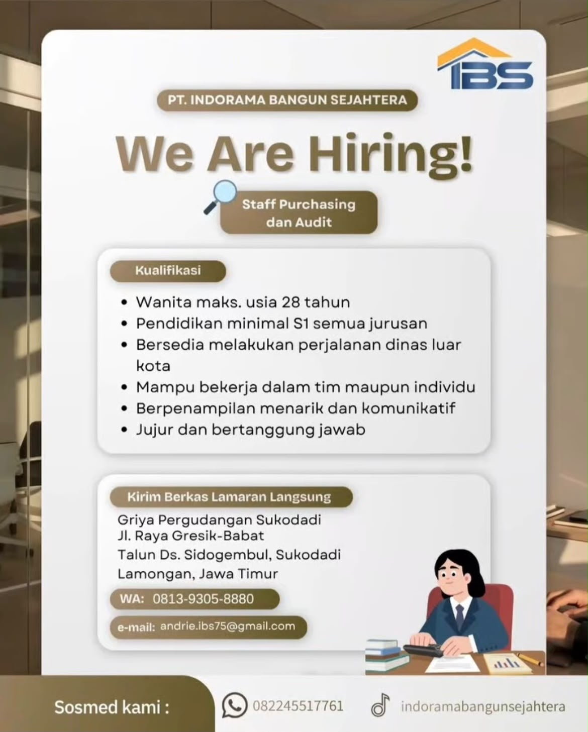 Foto: LOKER PT. INDORAMA BANGUN SEJAHTERA