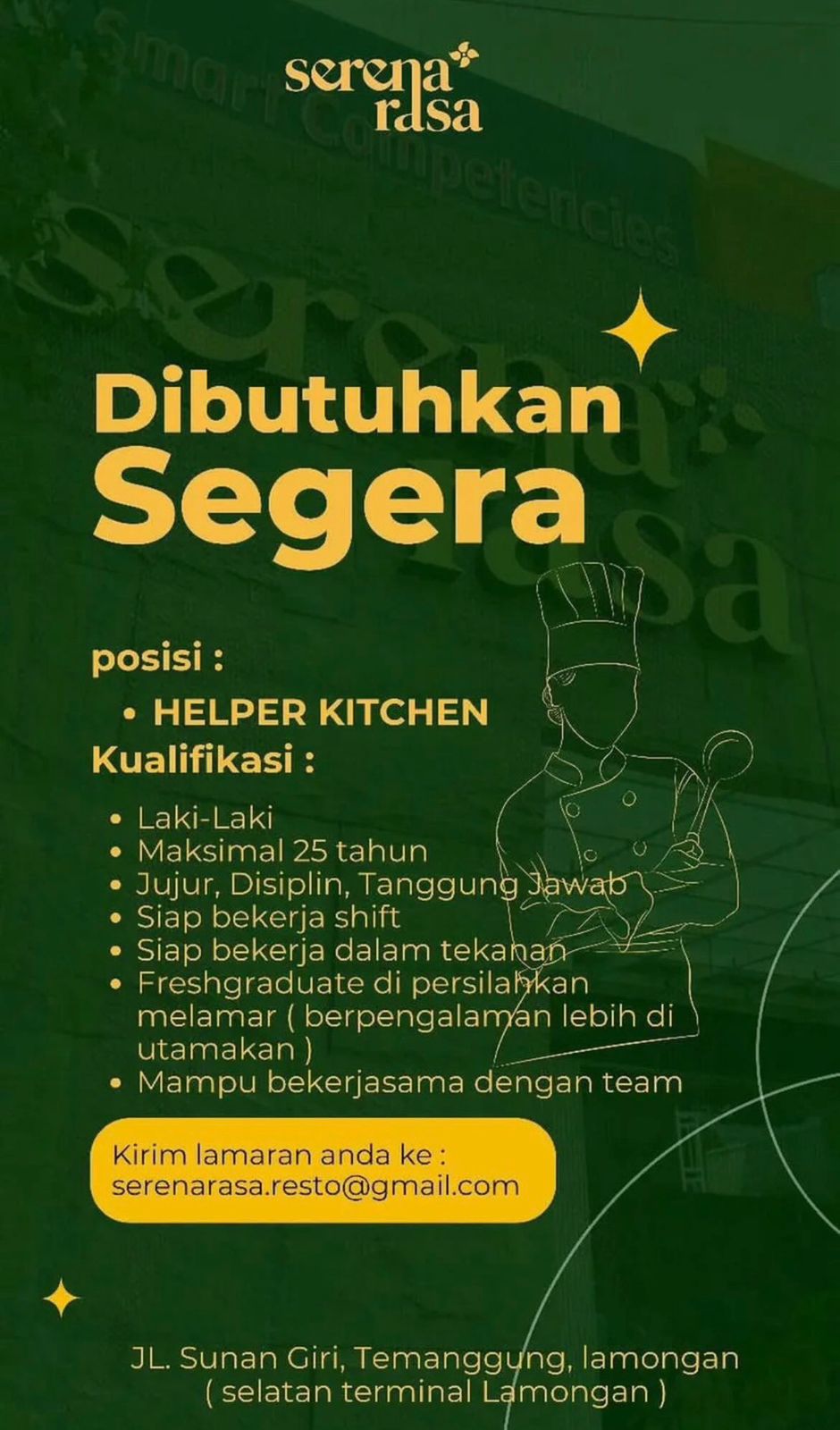 Foto: LOKER SERENA RASA