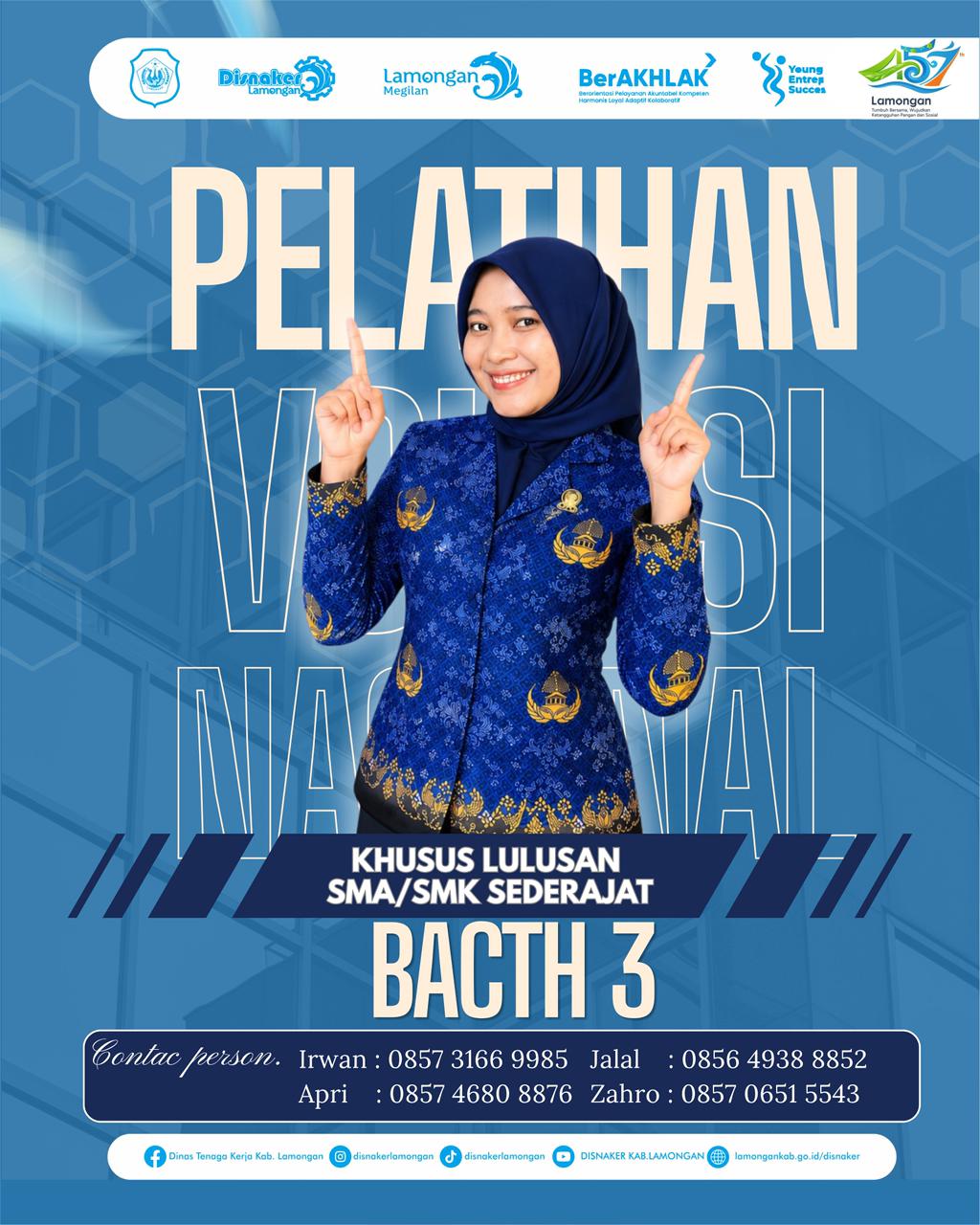 Foto: PENDAFTARAN PELATIHAN VOKASI NASIONAL BATCH 3 RESMI DIBUKA!