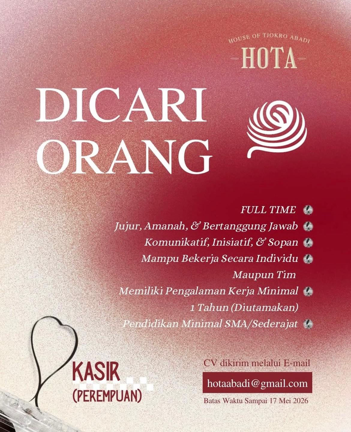 Foto: LOKER HOUSE OF TJOKRO ABADI