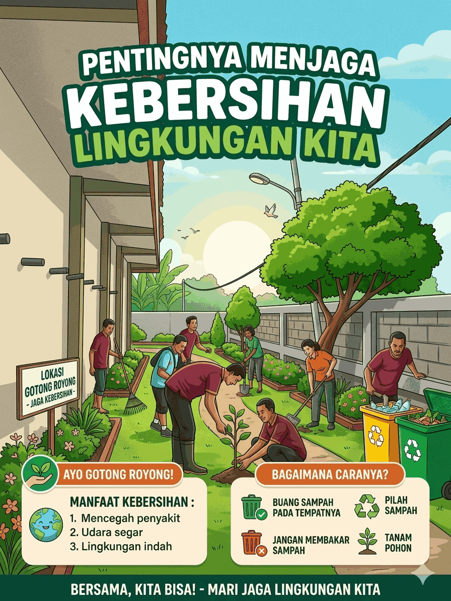 Foto: PENTINGNYA MENJAGA KEBERSIHAN LINGKUNGAN