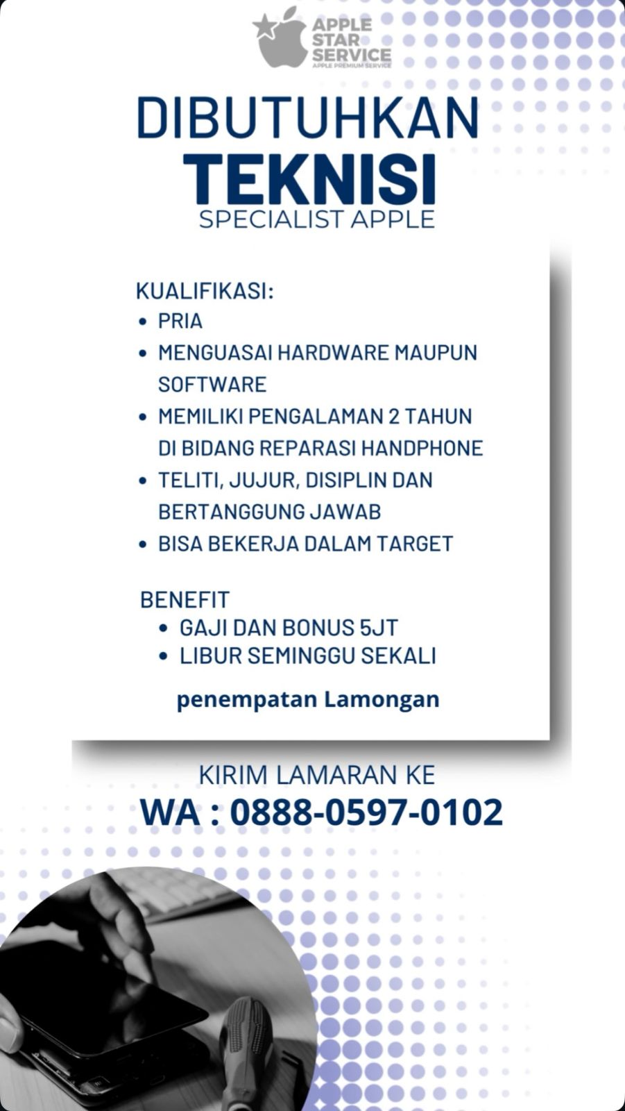 Foto: LOKER APPLE STAR LAMONGAN