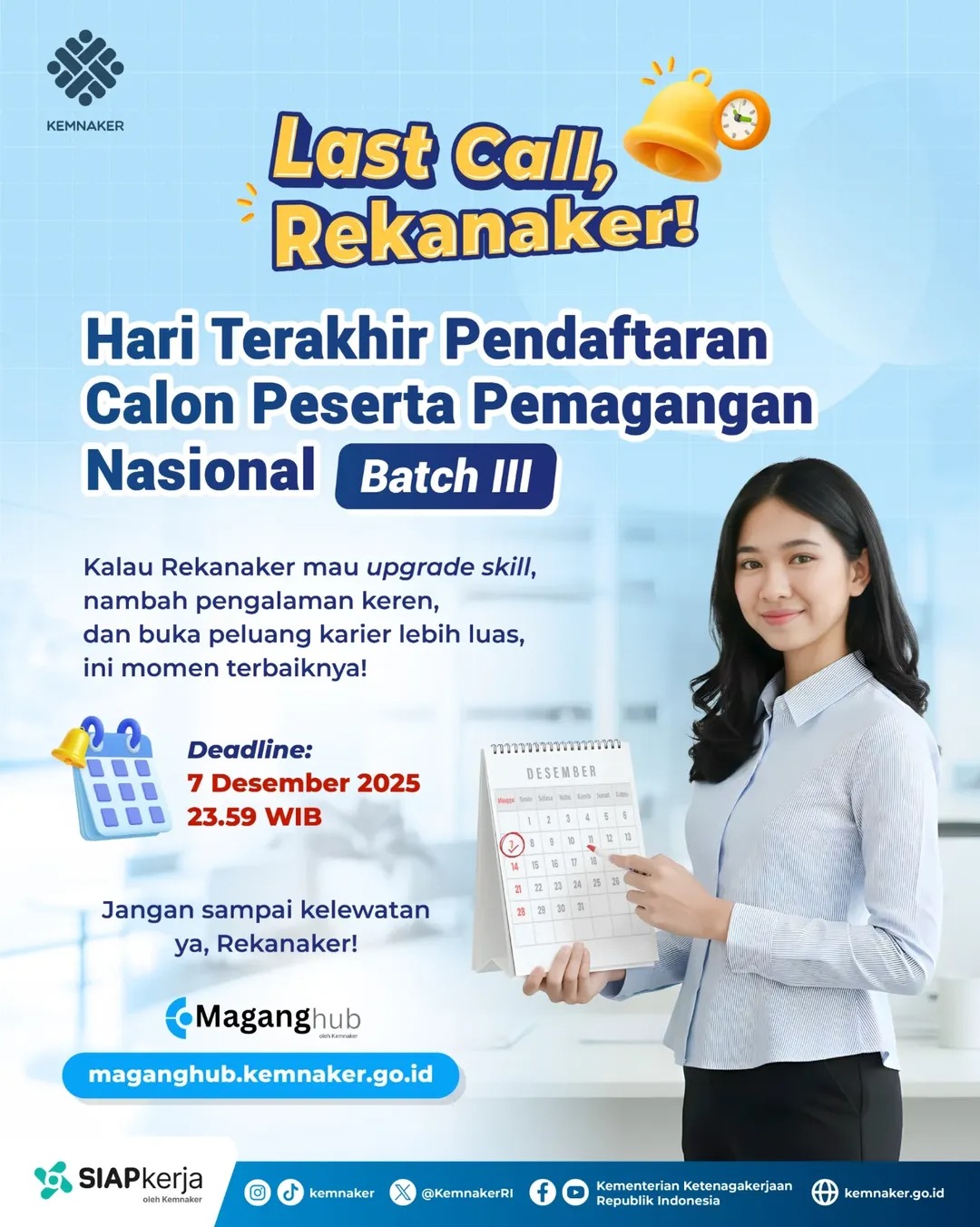 Foto: HARI TERAKHIR PENDAFTARAN CALON PESERTA PEMAGANGAN NASIONAL BATCH III