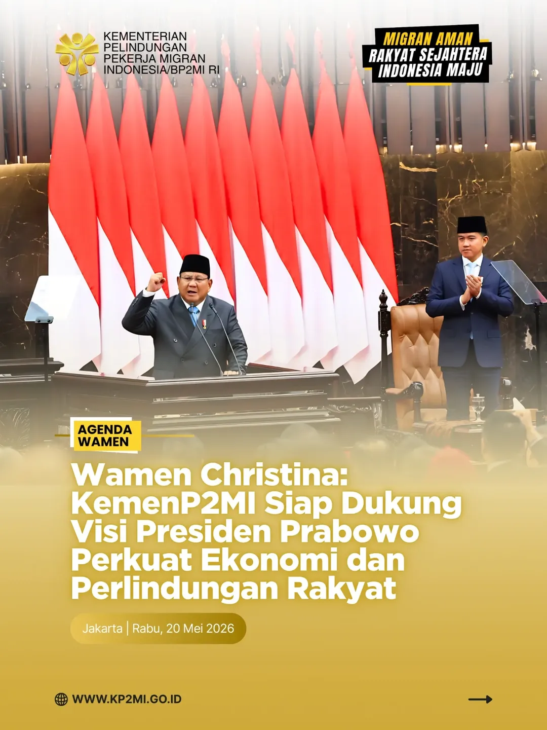 Foto: WAMEN CHRISTINA: KEMENP2MI SIAP DUKUNG VISI PRESIDEN PRABOWO PERKUAT EKONOMI DAN PERLINDUNGAN RAKYAT