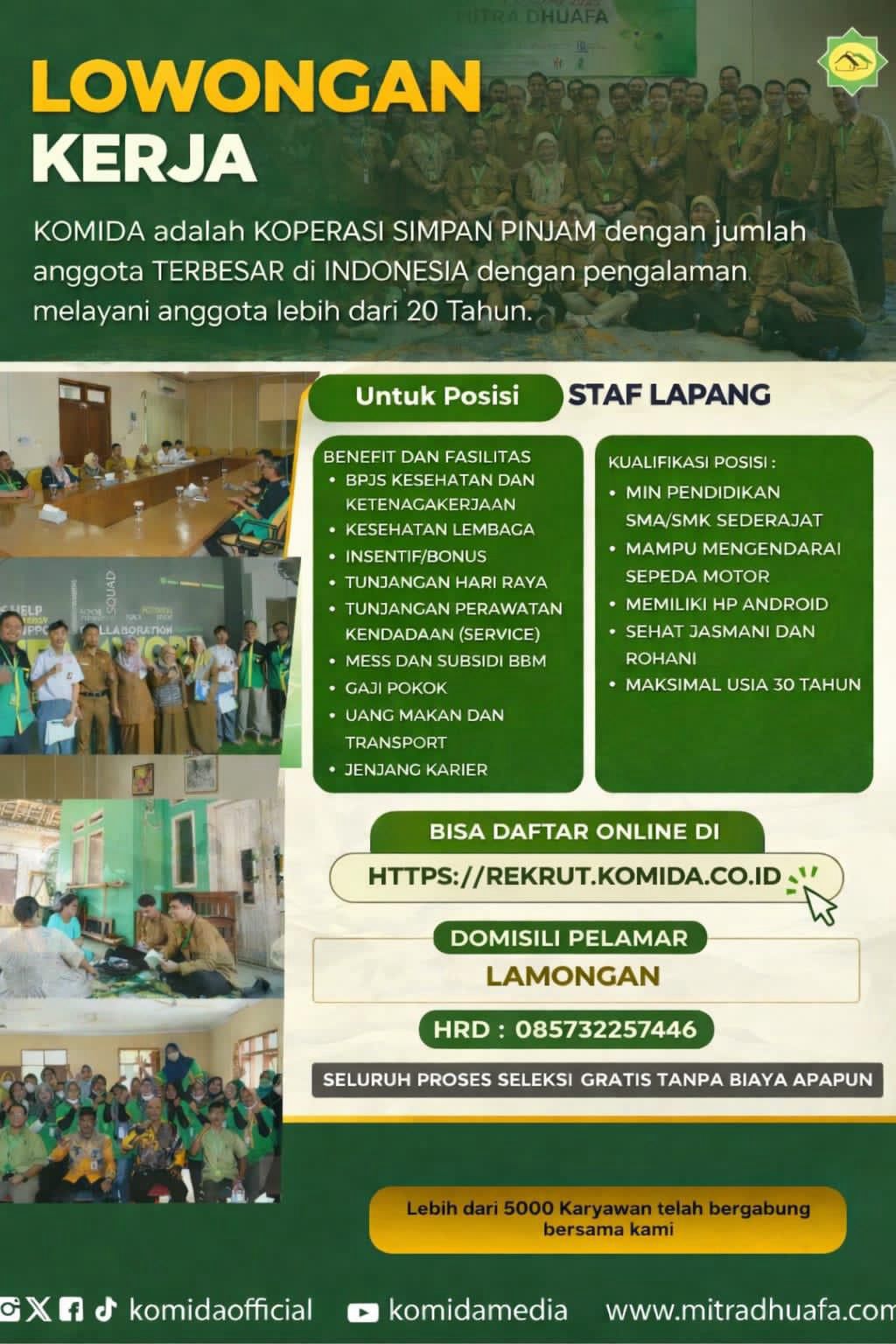 Foto: LOKER KOMIDA