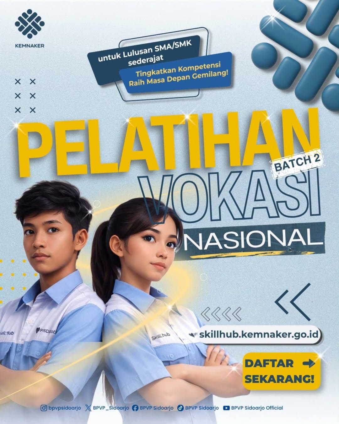 Foto: PELATIHAN VOKASI NASIONAL BATCH 2