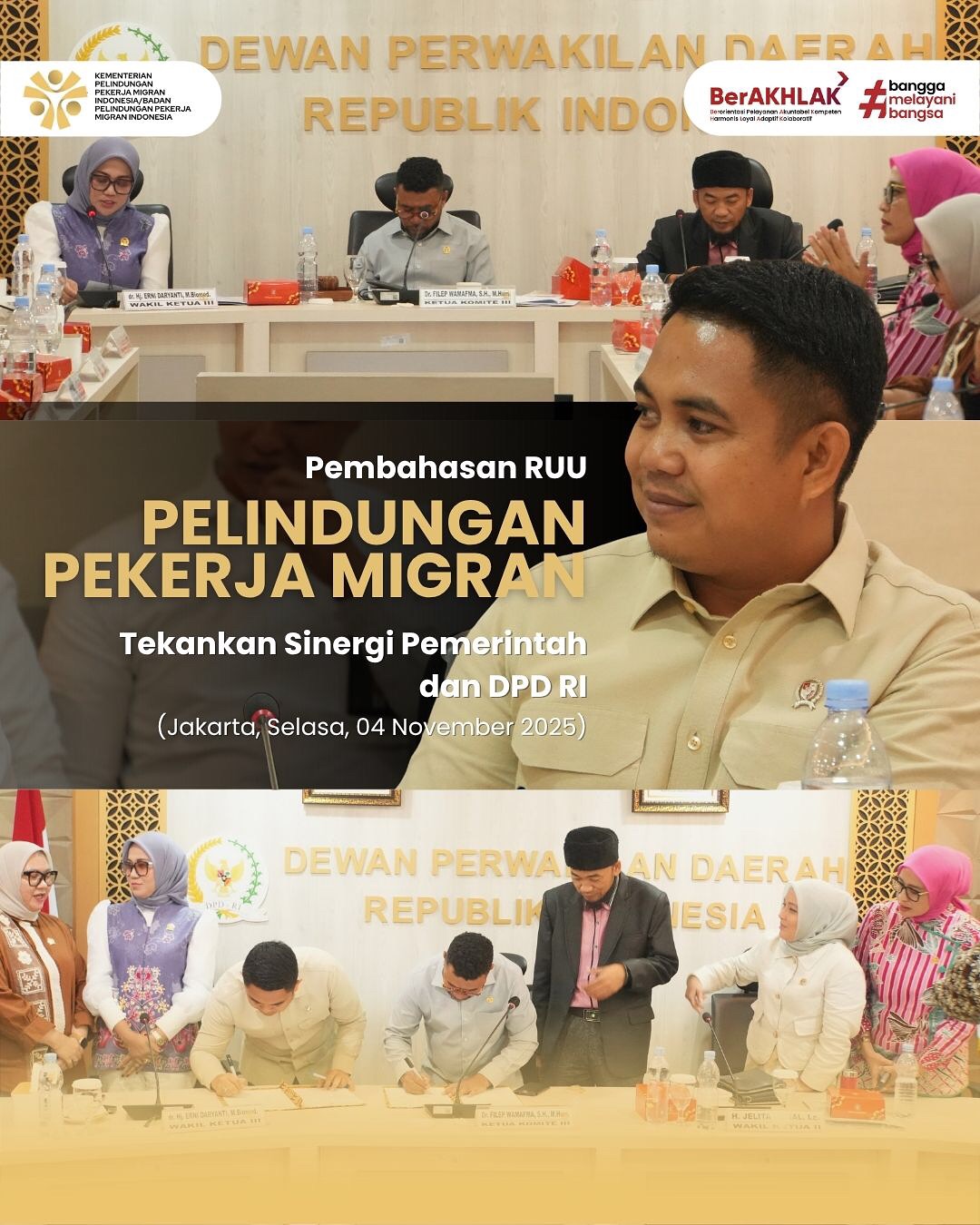 Foto: PEMBAHASAN RUU PELINDUNGAN PEKERJA MIGRAN TEKANKAN SINERGI PEMERINTAH DAN DPD RI