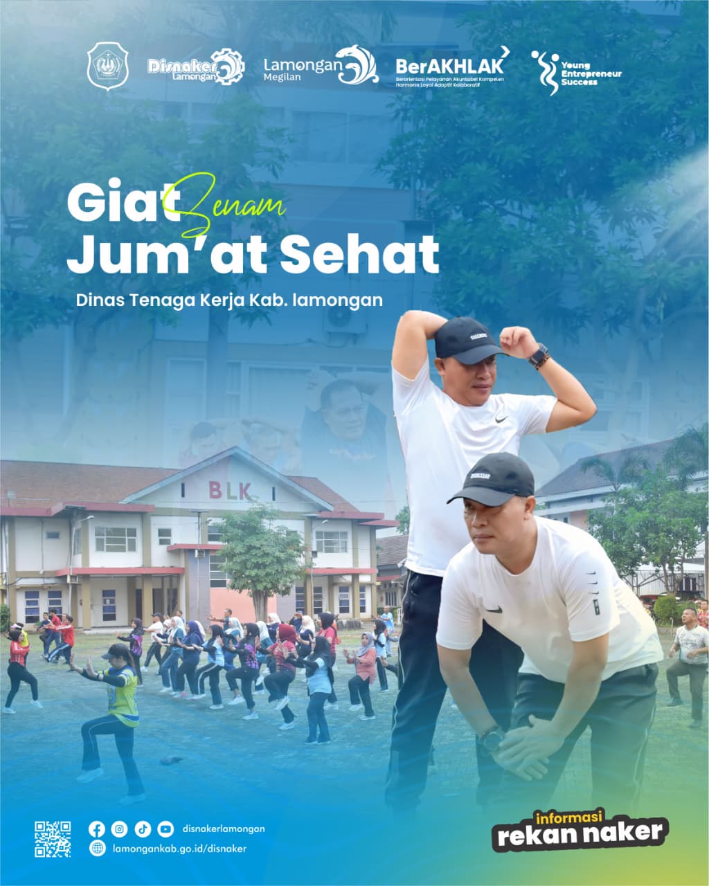 Foto: GIAT SENAM JUM'AT SEHAT DISNAKER LAMONGAN