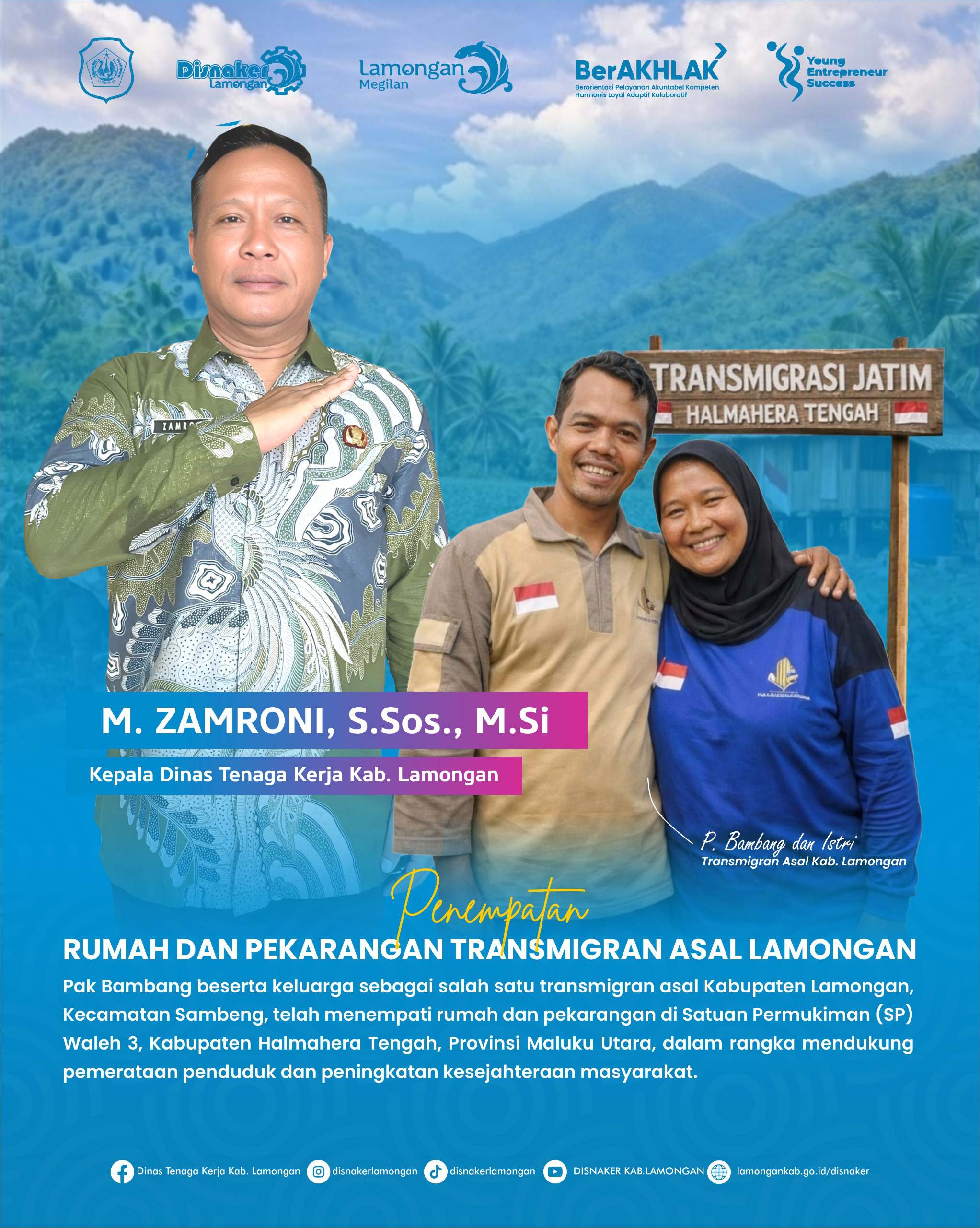 Foto: PENEMPATAN RUMAH DAN PEKARANGAN TRANSMIGRAN ASAL LAMONGAN