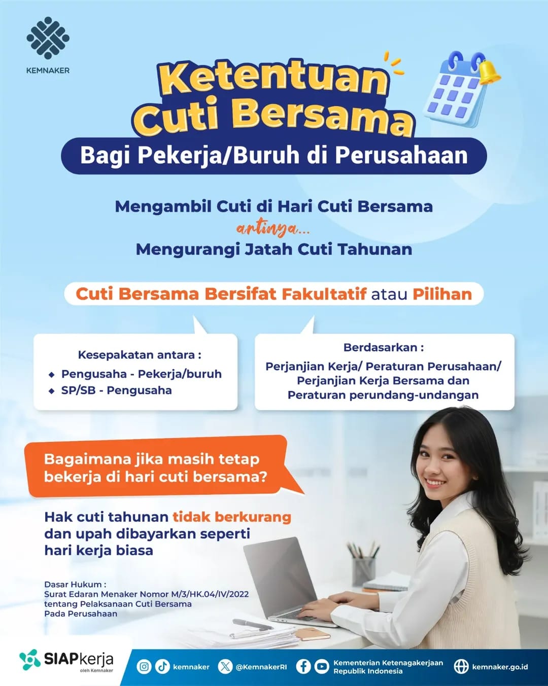 Foto: KETENTUAN CUTI BERSAMA BAGI PEKERJA DAN PERUSAHAAN PERLU DIPAHAMI BERSAMA