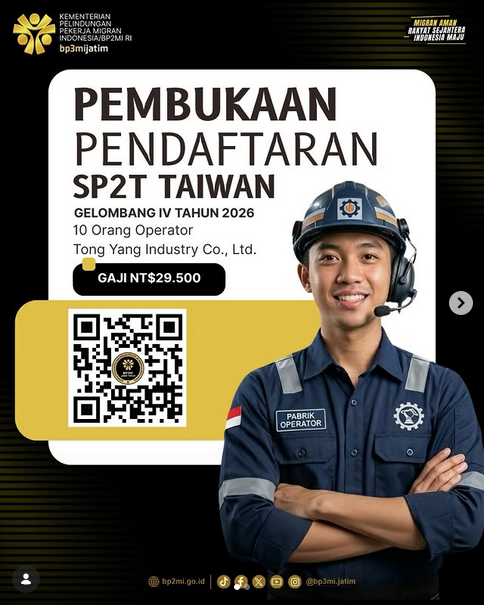 Foto: PEMBUKAAN PENDAFTARAN SP2T TAIWAN