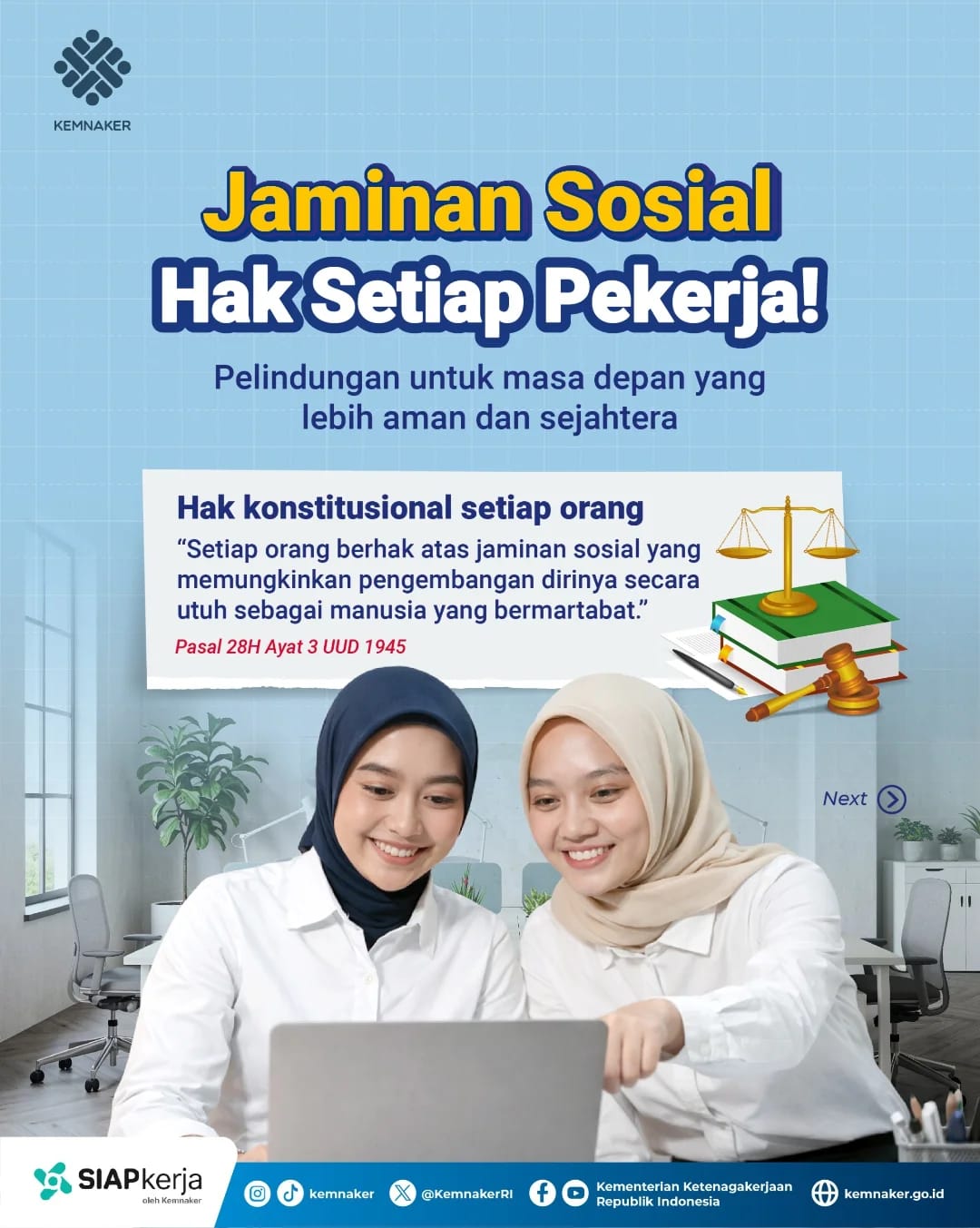 Foto: JAMINAN SOSIAL HAK SETIAP PEKERJA