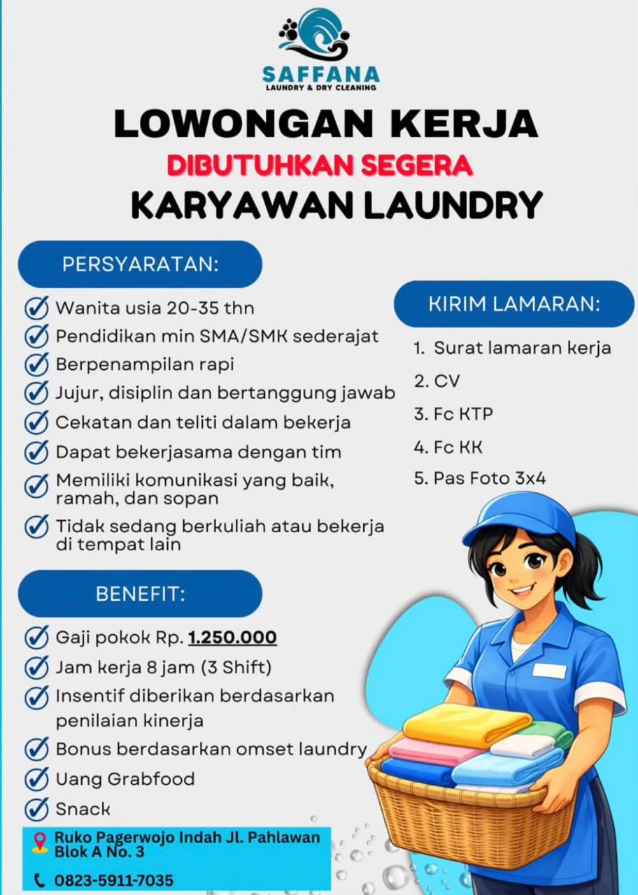 Foto: LOKER SAFFANA LAUNDRY & DRY CLEANING