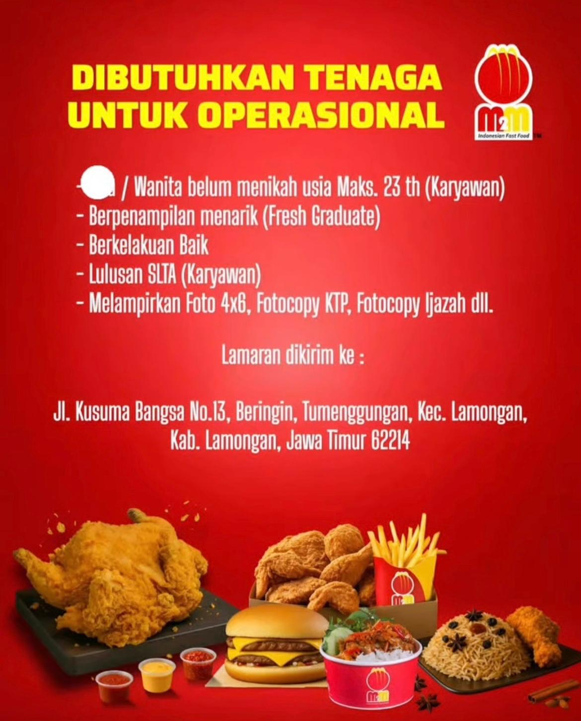 Foto: LOKER M2M LAMONGAN