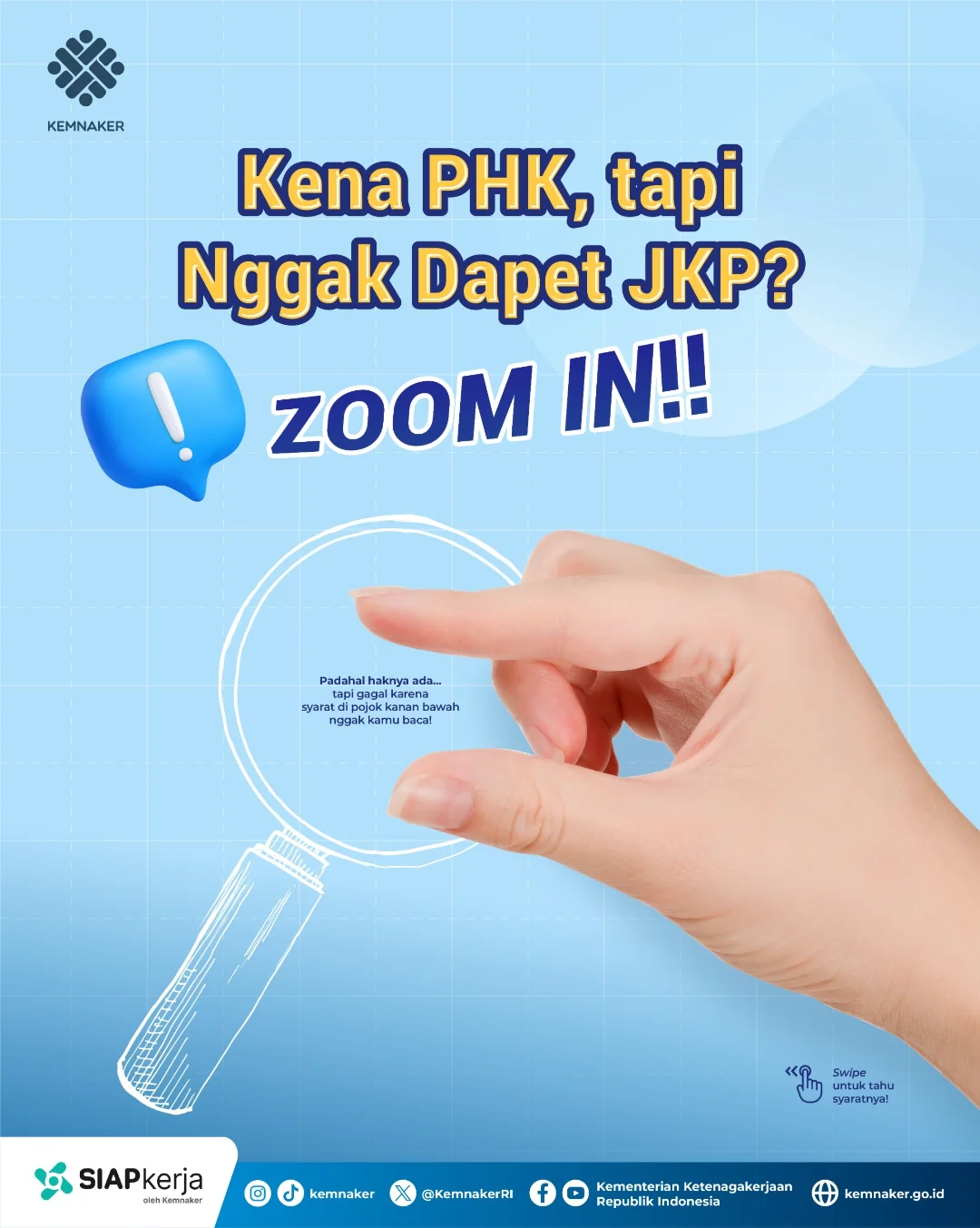 Foto: KENA PHK, TAPI NGGA DAPET JKP?
