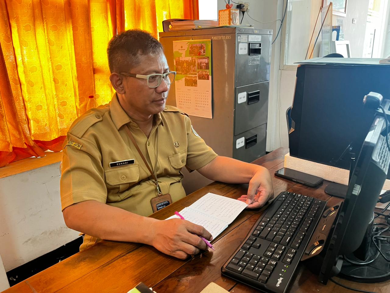 Foto: DISNAKER LAMONGAN IKUTI SOSIALISASI OPTIMALISASI ULD SECARA DARING