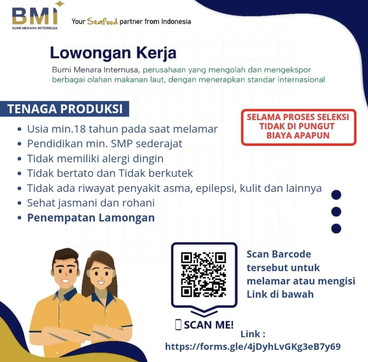 Foto: LOKER PT. BUMI MENARA INTERNUSA