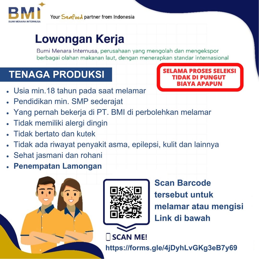 Foto: LOKER PT. BMI LAMONGAN