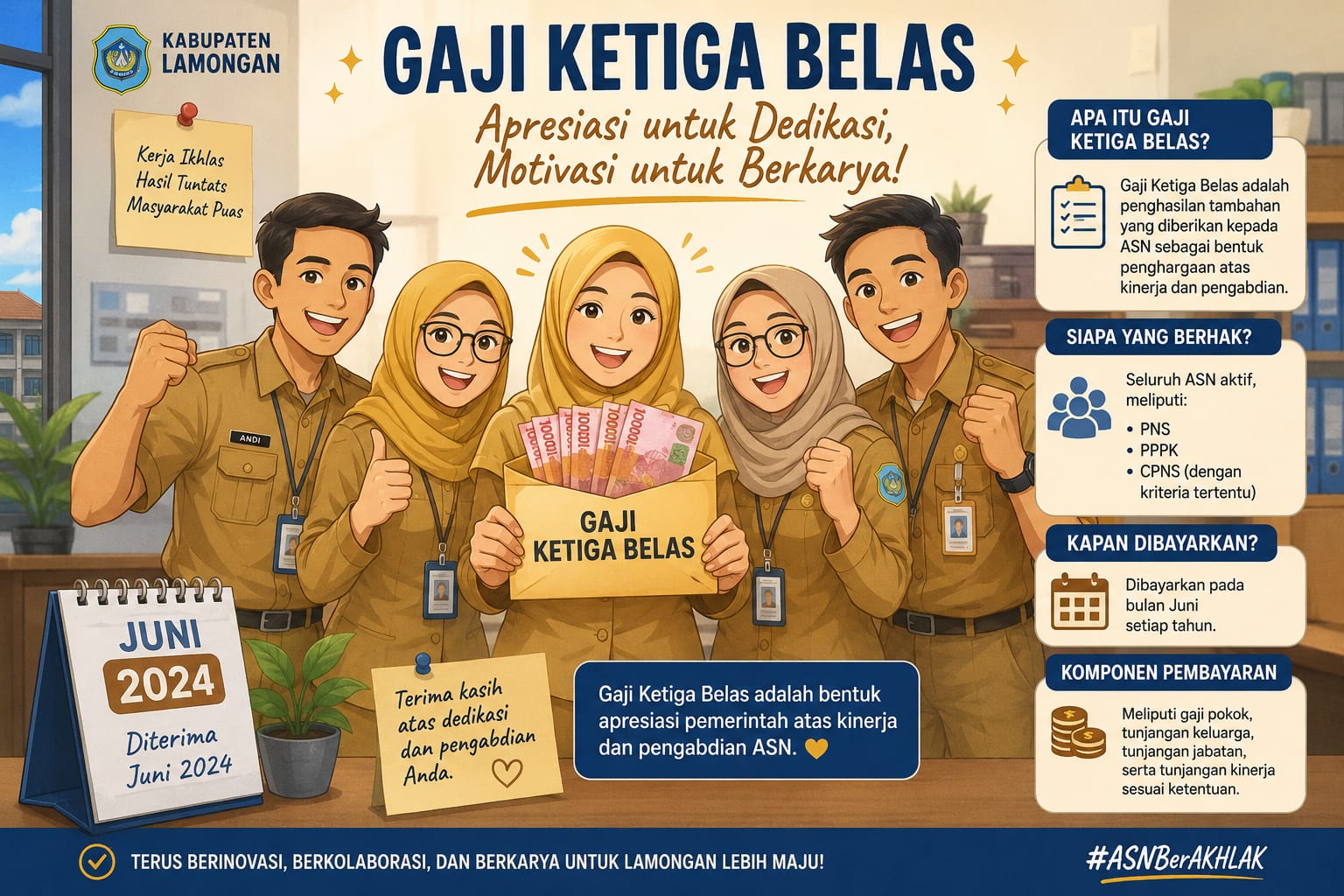 Foto: PEMBERIAN GAJI KETIGA BELAS UNTUK ASN