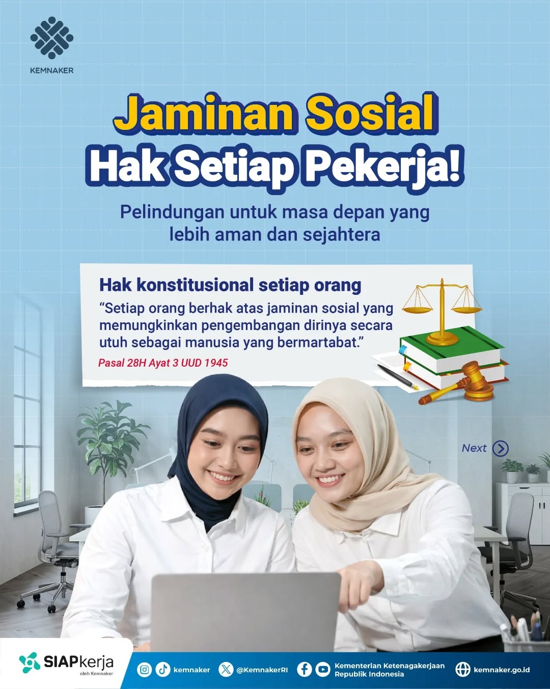 Foto: JAMINAN SOSIAL HAK SETIAP PEKERJA