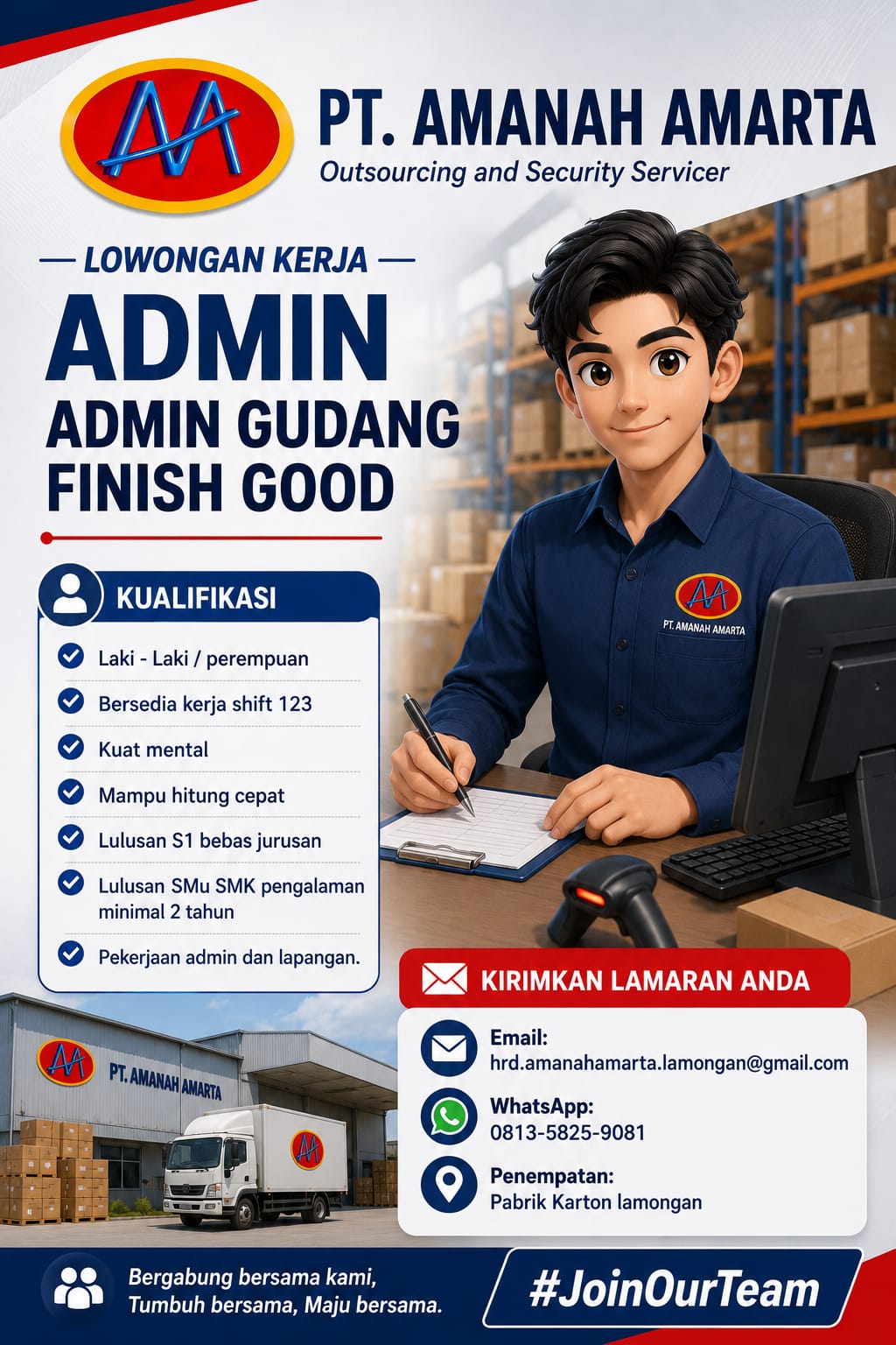 Foto: LOKER PT. AMANAH AMARTA