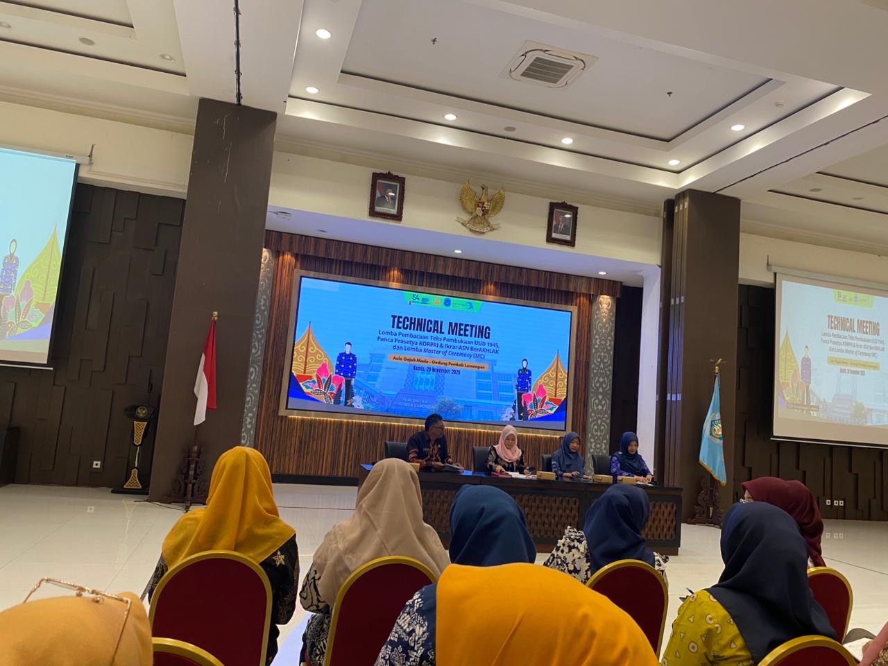 Foto: TECHNICAL MEETING LOMBA HUT KORPRI KE 54