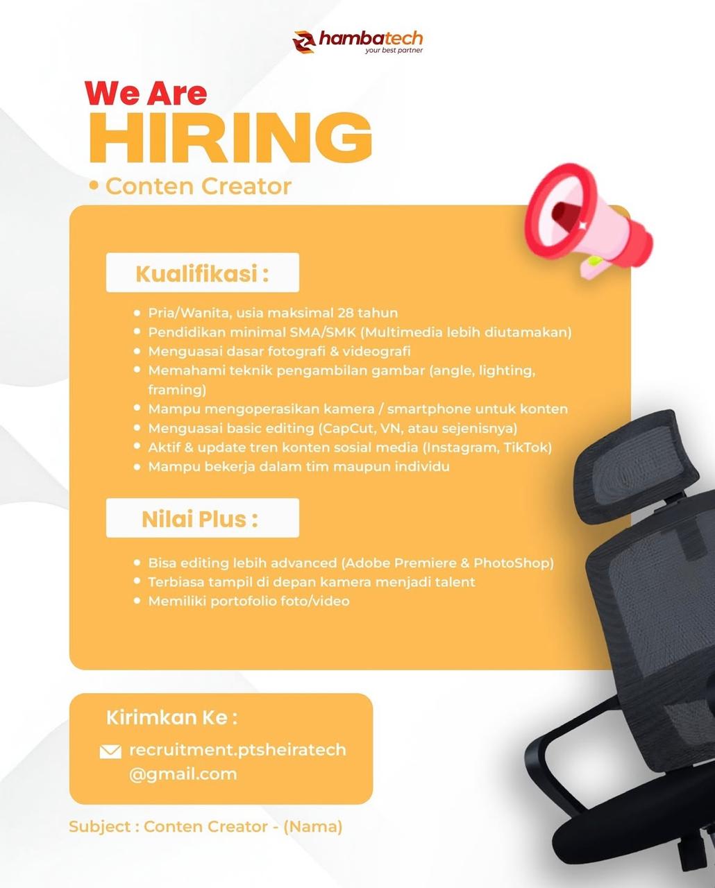 Foto: LOKER HAMBA TECH