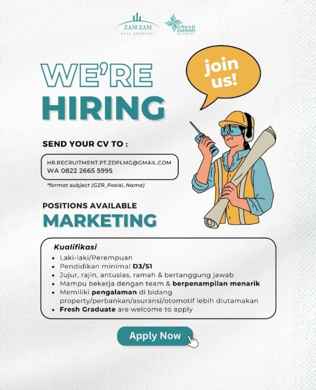 Foto: LOKER GRAND ZAMZAM RESIDENCE